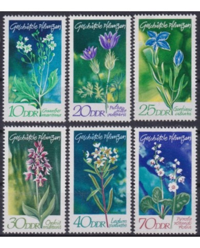 F-EX58722 GERMANY DDR MNH 1970 PROTECTEC PLANT & FLOWER FLORES.