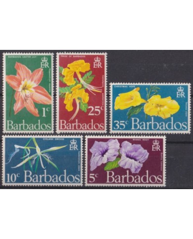 F-EX58715 BARBADOS MNH 1970 PROTECTEC PLANT & FLOWER FLORES ORCHID ORQUIDEAS.