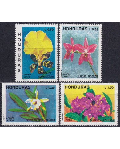 F-EX59516 HONDURAS MNH 1991 FLOWER FLORES ORCHID ORQUIDEAS.
