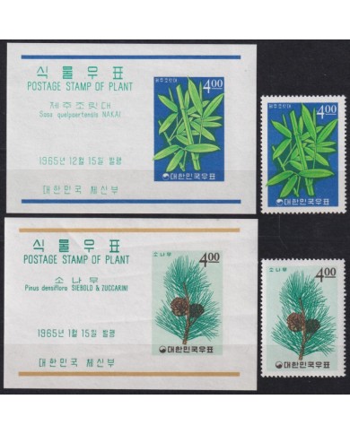 F-EX58719 KOREA MNH 1965 TREE FLOWER FLORES PLANTS.