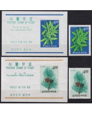 F-EX58719 KOREA MNH 1965 TREE FLOWER FLORES PLANTS.