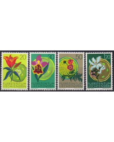 F-EX58708 LIECHTENSTEIN MNH 1970 FLOWER FLORES ORCHID ORQUIDEAS.