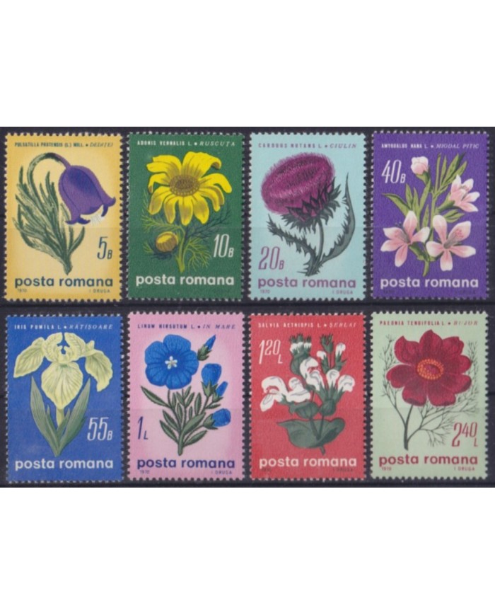 F-EX58704 RUMANIA MNH 1970 FLOWER FLORES ROSES.