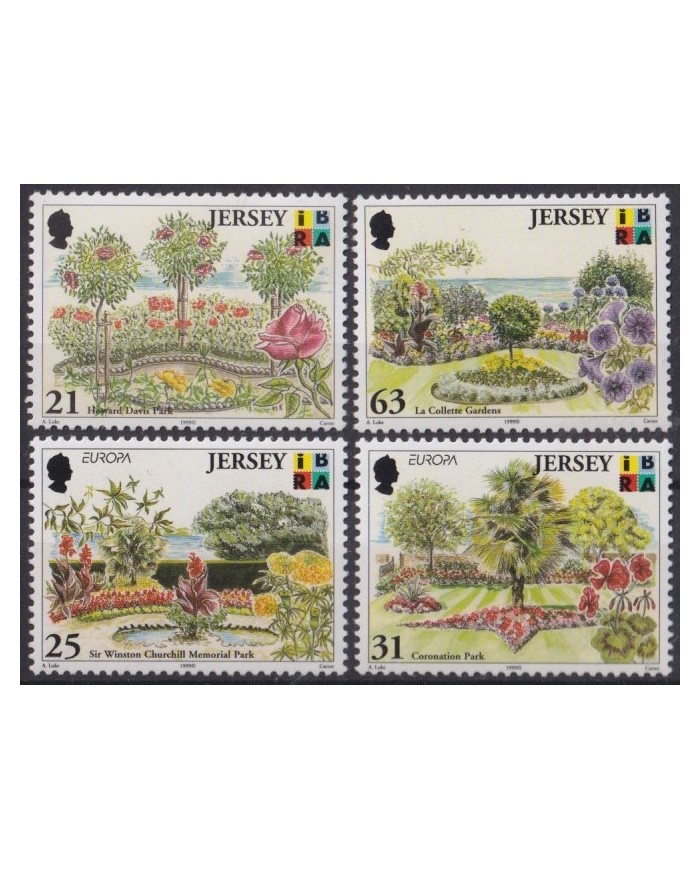 F-EX59977 ENGLAND UK JERSEY MNH 1999 IBRA GARDENS PARK PLANTS FLOWER FLORES.