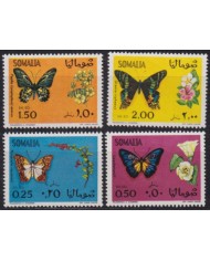 F-EX58712 SOMALIA MNH 1970 BUTTERFLIES MARIPOSAS & FLOWER FLORES.