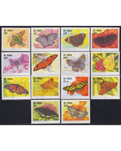 F-EX58325 ST KITTS 1997 MNH BUTTERFLIES PAPILLON INSECTS MARIPOSAS.