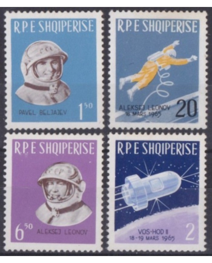 F-EX59610 ALBANIA MNH 1965 SOVIET COSMONATICS COSMOS ASTRONAUTICS SPACE.