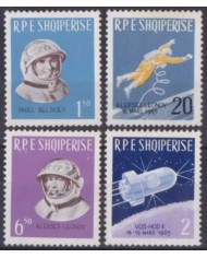 F-EX59610 ALBANIA MNH 1965 SOVIET COSMONATICS COSMOS ASTRONAUTICS SPACE.