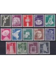 F-EX59611 GERMANY RFA MNH 1975-75 DEFINITIVE SET INDUSTRY RADAR RADIO SPACE.