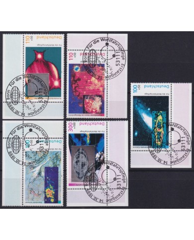 F-EX59599  GERMANY USED 1999 HOLOGRAM SET RADAR SATELLITE SPACE ANDROMEDA GALAXY.