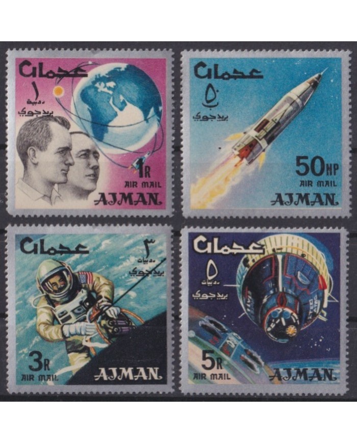 F-EX59624 SAUDI ARABIA AJMAN MNH 1966 ASTRONAUTICS SPACE COSMOS MISSION.