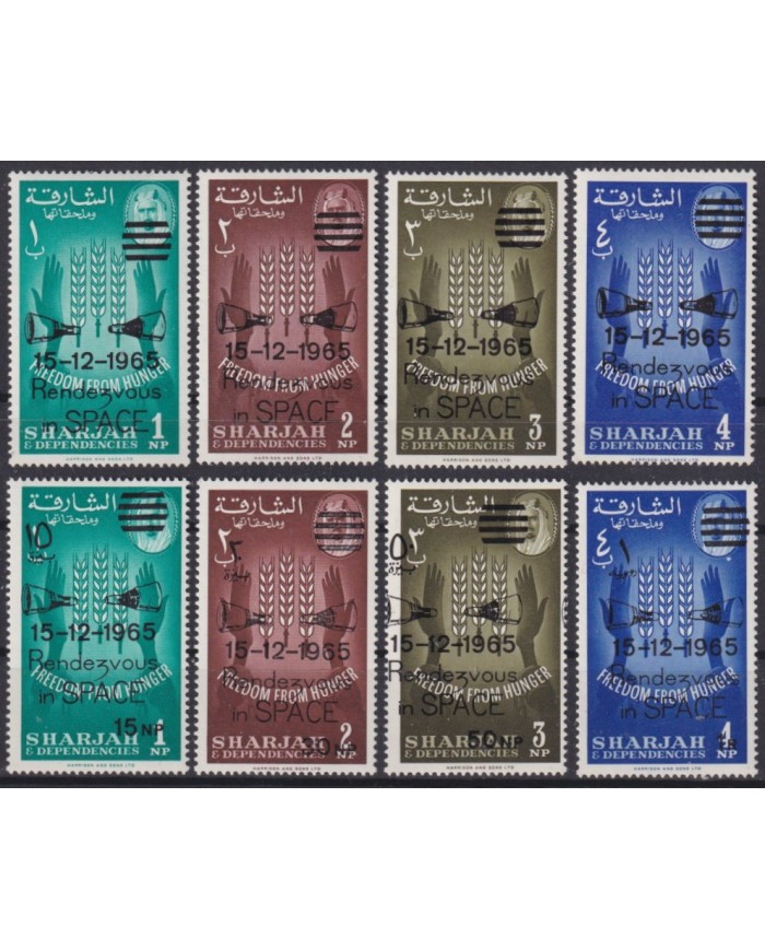 F-EX59627 SAUDI ARABIA SHARJAH MNH 1965 SCIENTIFIC SPACE RESEARCH SATELLITE.