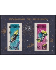 F-EX58470 BURUNDI MNH 1965 IUT IMPERF SCIENTIFIC SPACE EXPLORATION SATELLITE COSMOS.