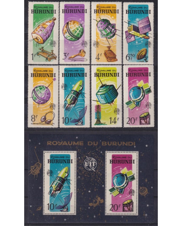 F-EX58471 BURUNDI MNH 1965 IUT SCIENTIFIC SPACE EXPLORATION SATELLITE COSMOS. F-EX58471 BURUNDI MNH 1965 IUT SCIENTIFIC SPACE EXPLORATION SATELLITE COSMOS.