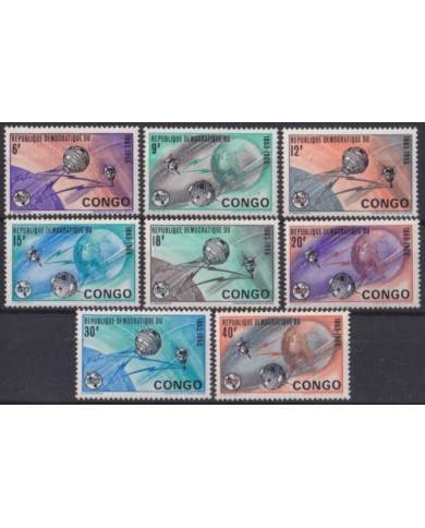 F-EX59653 CONGO MH 1965 IUT SATELLITE COMMUNICATIONS SCIENTIFIC SPACE COSMOS.