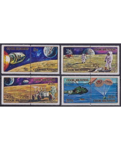 F-EX59656 COOK IS MNH 1979 20th MOON LANDING ARMSTRONG SCIENTIFIC SPACE COSMOS.