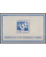 F-EX59661 COSTA RICA MNH 1961 HOMENAJE NACIONES UNIDAS EARTH ASTRONAUTICS.