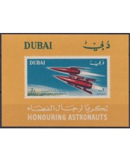 F-EX59664 DUBAI MNH 1991 HONOURING ASTRONAUTS ROCKET COSMOS SPACE.