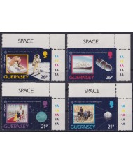 F-EX59680 GUERNSEY UK ENGLAND MNH 1991 EUROPA CEPT ROCKET SPACE FIRST MAN MOON.