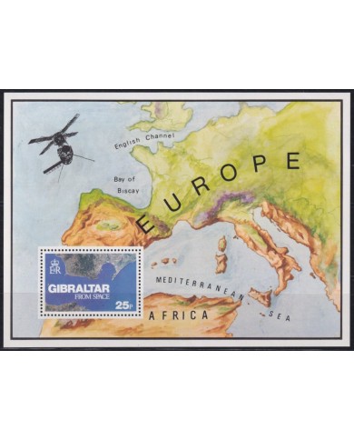 F-EX58475 GIBRALTAR MNH 1978 FROM SPACE MAP SATELLITE.