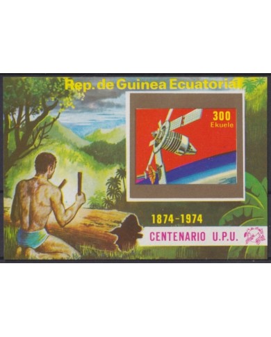 F-EX59688 GUINEA EQUATORIAL MNH 1974 CENTENARY OF UPU COSMOS SPACE SATELLITE.