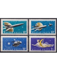 F-EX59697 HUNGARY MNH 1961 VENUS PLANET SATELLITE COSMOS SPACE ROCKET.