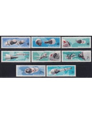 F-EX58485 HUNGARY MNH 1966 GEMINI RESEARCH SATELLITE COSMOS SPACE ROCKET.