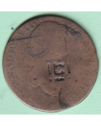 1841-MN-21 CUBA SPAIN 1841 2r FERNANDO VII MADRID COUNTERMARK OF TRINIDAD VIQUE.