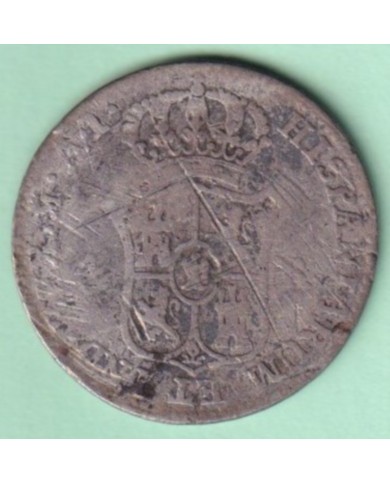 1841-MN-24 CUBA 1841 2r JOSE NAPOLEON 1811 MADRID COUNTERMARK OF TRINIDAD VIQUE.