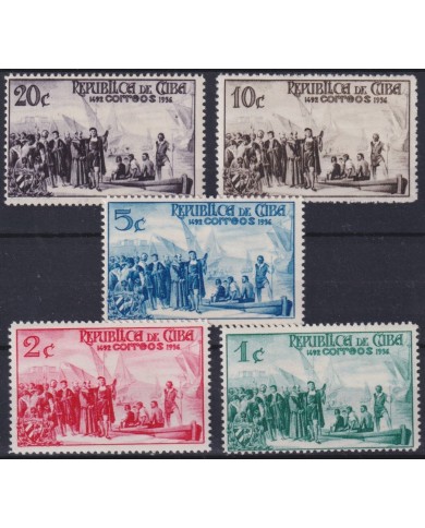 1935-98 CUBA REPUBLICA 1935 MNH NOT ISSUE SOCIEDAD COLOMBISTA COLUMBUS DISCOVERY SHIP.