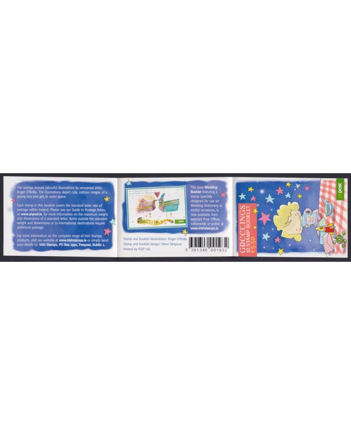 F-EX59915 IRELAND EIRE MNH 1991 BOOKLET GREETING.