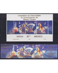 F-EX58489 MEXICO MNH 1955 MORELOS SATELLITE ASTRONAUTICS SPACE COSMOS.
