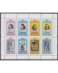 F-EX58492 MONGOLIA MNH 1981 ASTRONAUTICS SPACE COSMOS SHEET.