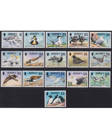 F-EX58497 UK ENGLAND JERSEY MNH 1998 BIRD WILDLIFE RAZORBILL AVOCET CURLEW.