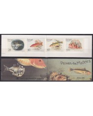 F-EX58508 MADEIRA PORTUGAL MNH 1989 MARINE WILDLIFE FISH BOOKLED.