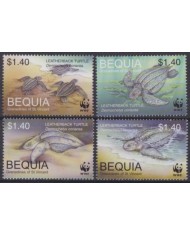 F-EX58516 BEQUIA GRENADINES & ST VINCENT MNH 2008 MARINE WILDLIFE TURTLE.