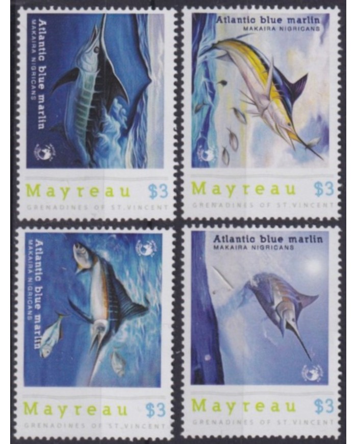 F-EX58513 MAYREAU GRENADINES & ST VINCENT MNH 2016 MARINE WILDLIFE FISH.
