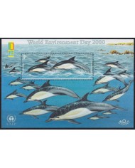 F-EX58327 UK ENGLAND JERSEY MNH 2000 WILDLIFE EVIRONMENT DAY DOLPHINS UNEP.
