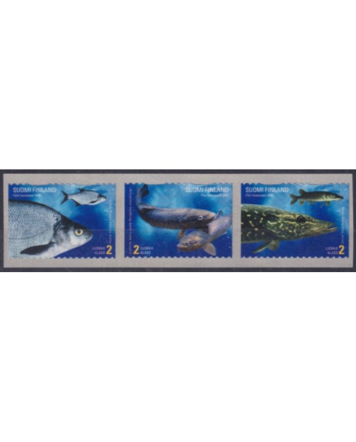 F-EX59419 FINLAND SUOMI MNH 2003 MARINE WILDLIFE FISH AUTOADHESIVE TRIP.