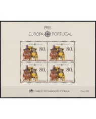 F-EX55809 PORTUGAL MNH 1988 EUROPE POSTAL VEHICLE CARRIAGE.