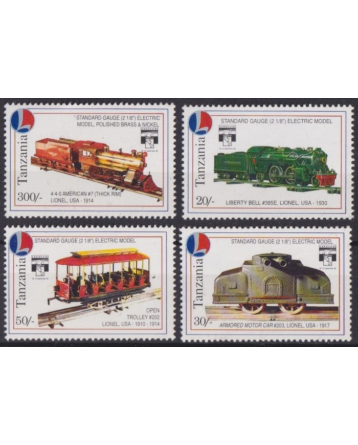 F-EX57261 TANZANIA MNH 2004 RAILROAD RAILWAYS STANDARD GAUGE FERROCARRIL.