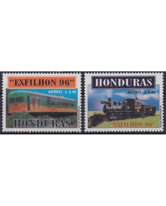 F-EX59494 HONDURAS MNH 1996 EXFILHON RAILROAD RAILWAYS FERROCARRIL.