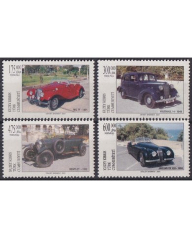 F-EX56455 CYPRUS TURKEY MNH 2001 JAGUAR BENTLEY VAUXHALL CAR AUTOMOVILE.