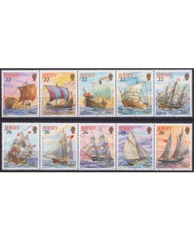 F-EX59981 JERSEY IS UK MNH 2000 MILLENIUM MARITIME HERITAGE OLD SHIP.