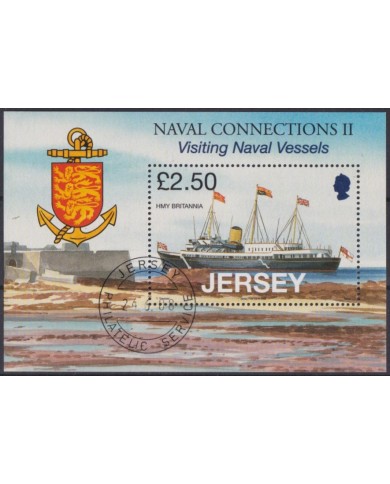 F-EX58574 JERSEY IS UK USED 2008 NAVAL CONECTION SHIP VISITING NAVAL VAESSELS.