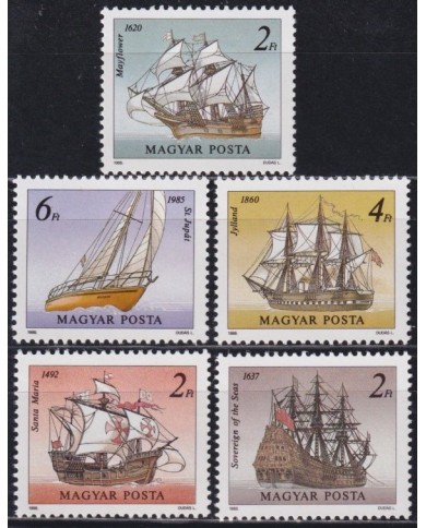 F-EX59964 HUNGARY MNH 1988 DISCOVERY OLD SHIP.