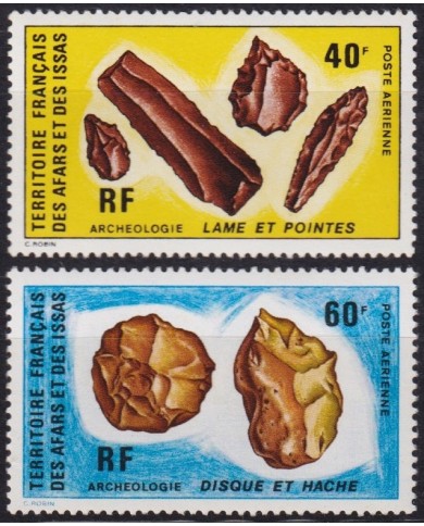 F-EX60144 AFARS ET DES ISSAS SOMALIA 1973 MNH ARCHAELOGY PREHISTORIC ARTEFACTS +20€.