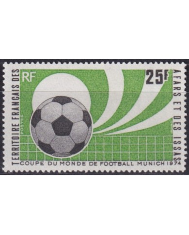 F-EX60152 AFARS ET DES ISSAS SOMALIA 1974 MNH MUNICH WORD SOCCER CUP FOOTBALL.