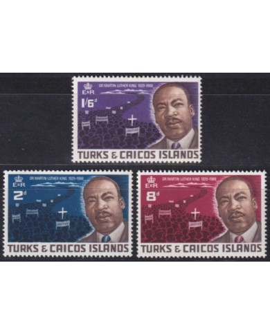 F-EX60169 TURKS & CAICOS IS MNH 1968 MARTIN LUTHER KING.