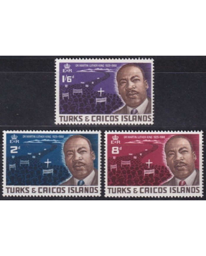 F-EX60169 TURKS & CAICOS IS MNH 1968 MARTIN LUTHER KING.
